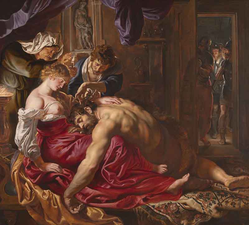Samson ve Delilah- Rubens -1609