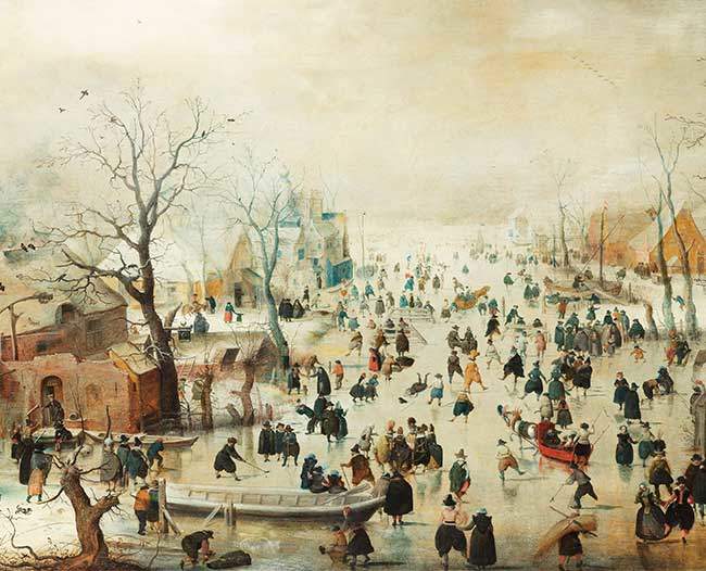 Kış manzarası- Hendrick Avercamp (doğuştan sağır ve dilsiz bir ressam)