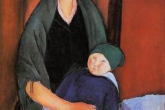 seated-woman-with-child-motherhood-1919