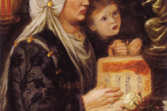 Oil on Canvas backed by panel 30.5cm x 28.8cm 1849-51 Sudley House