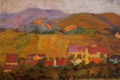 village-with-mountains-1907