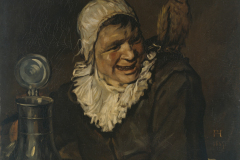 Gemälde / Öl auf Leinwand (1869) von  <br /> Gustave Courbet [1819 - 1877]  <br /> Bildmaß 86,3 x 71 cm <br /> (Kopie nach Frans Hals) <br /> Inventar-Nr.: 2262 <br /> Person: Gustave Courbet [1819 - 1877], Französischer Maler <br /> Systematik:  <br /> Personen / Künstler / Courbet / Werke, Artist: Gustave Courbet