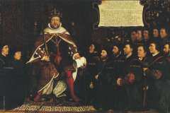henry-viii-handing-over-a-charter-to-thomas-vicary-commemorating-the-joining-of-the-barbers-and-1541