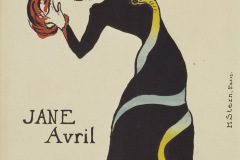 Henri de Toulouse-Lautrec
Jane Avril, 1899
Litografi, affisch
56,4 x 38 cm  Kunstindustrimuseet, Köpenhamn