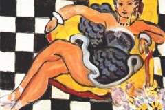 dancer-in-armchair-checkerboard-pattern-1942