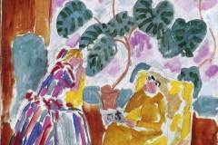 deux-femmes-dans-la-verdure-avec-un-chien-1938