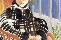mlle-matisse-in-a-scotch-plaid-coat-1918