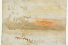 Sunset Seen from a Beach with Breakwater circa 1840-5 Joseph Mallord William Turner 1775-1851 Accepted by the nation as part of the Turner Bequest 1856 http://www.tate.org.uk/art/work/D36679