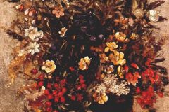 autumn-berries-and-flowers-in-brown-pot
