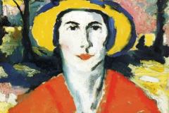 portrait-of-woman-in-yellow-hat-1930