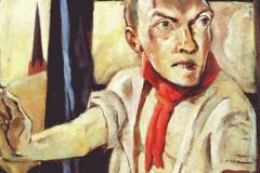 self-portrait-with-red-scarf-1917