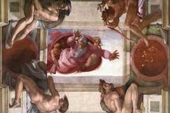 sistine-chapel-ceiling-god-dividing-land-and-water-1512