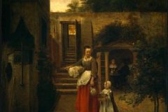 woman-and-child-in-a-courtyard