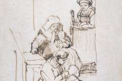 three-women-and-a-child-at-the-door