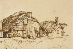 two-thatched-cottages-with-figures-at-the-window