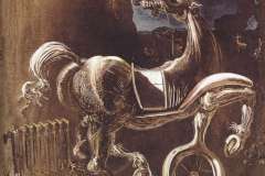 debris-of-an-automobile-giving-birth-to-a-blind-horse-biting-a-telephone