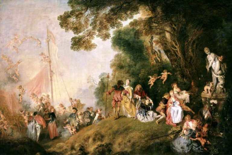 Düşsel  mekanlarda resimler yapan Antoine Watteau