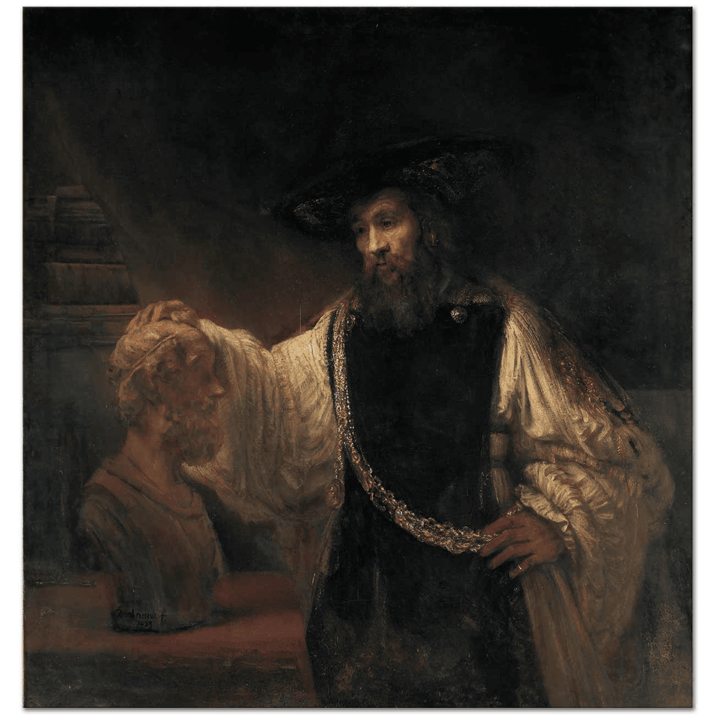 Rembrandt — Homeros Büstüyle Aristoteles