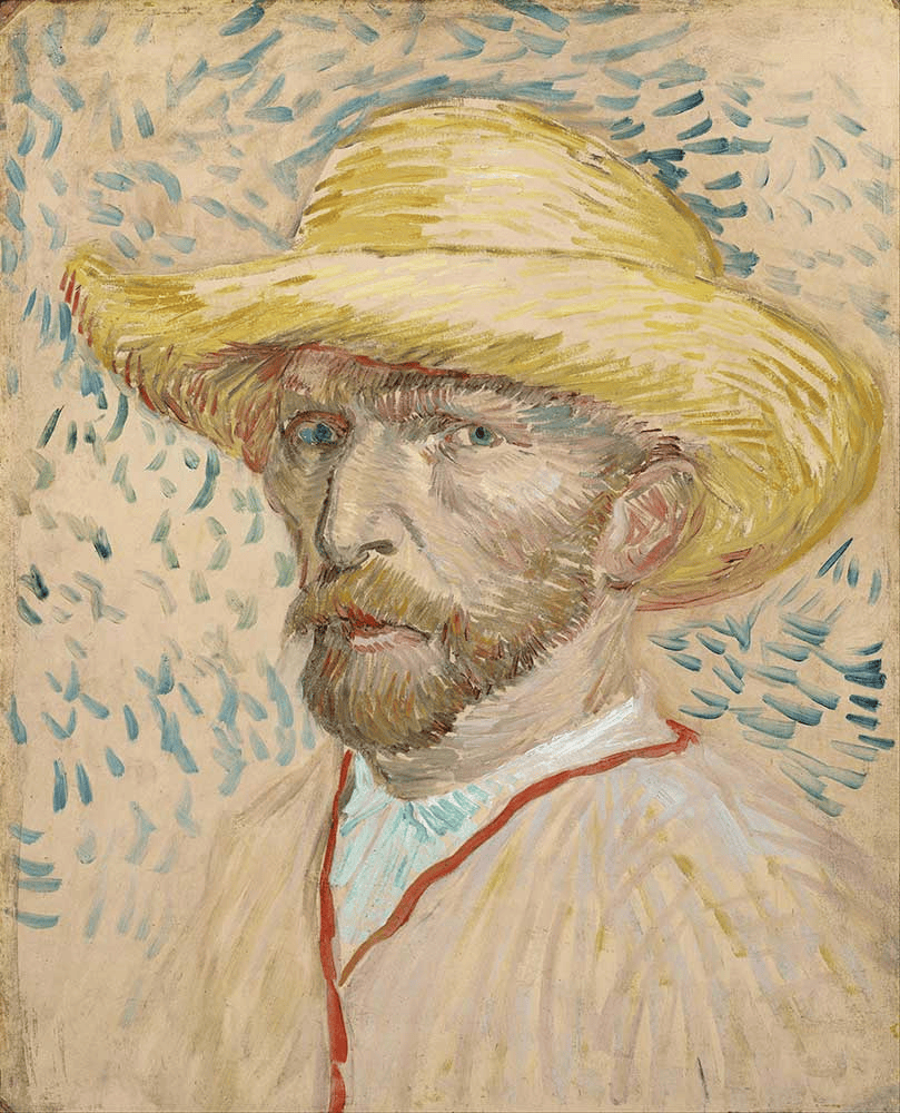 Vincent van Gogh — Hasır Şapkalı Otoportre