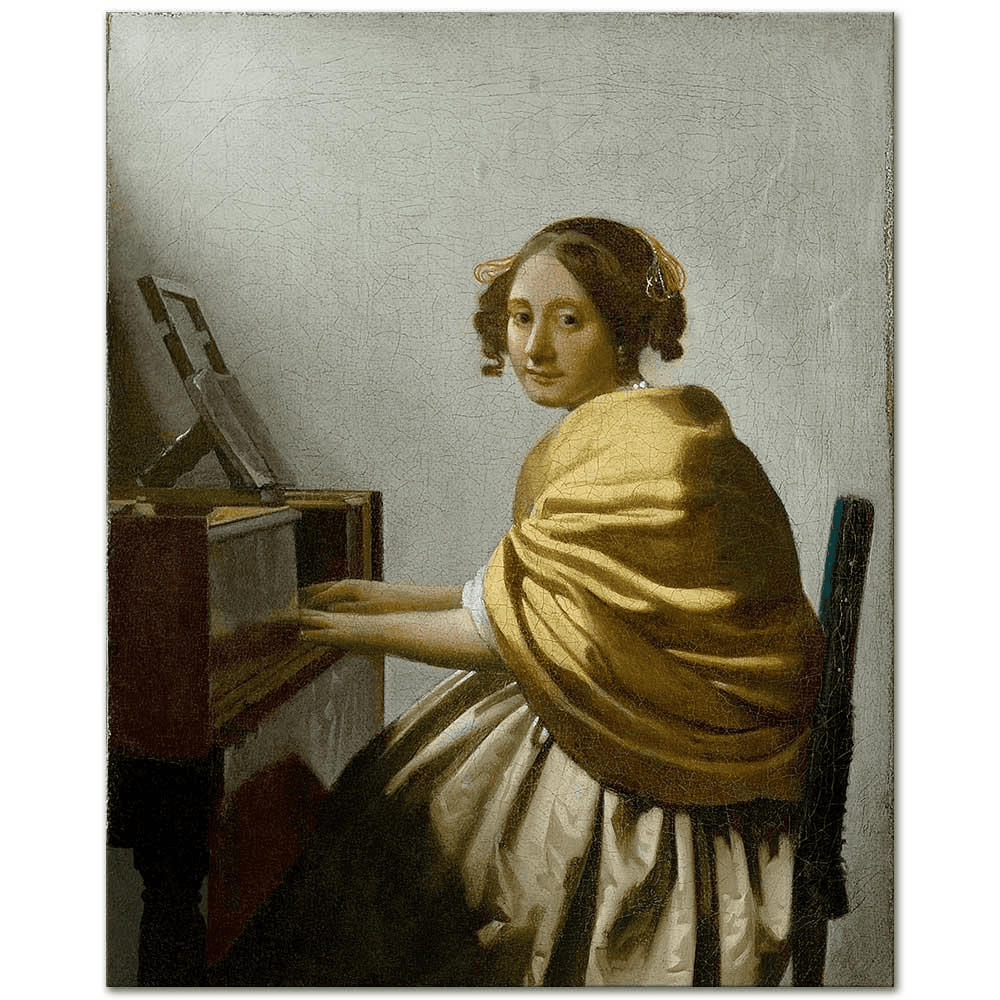 Johannes Vermeer — Virginal Başında Genç Kadın