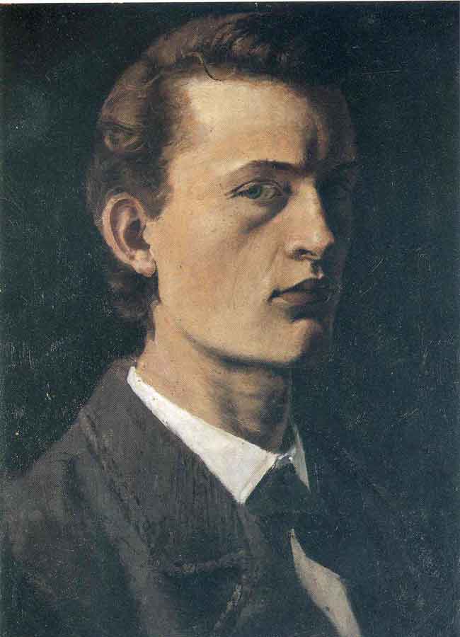 Edvard Munch'un 1882 tarihli gençlik otoportresi