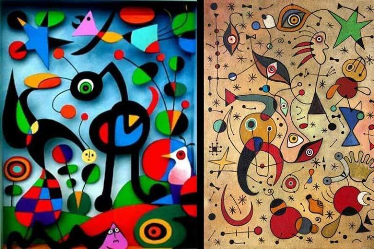 Bilinçaltını sembollerle resimlerinde anlatan İspanyol sanatçı Joan Miro