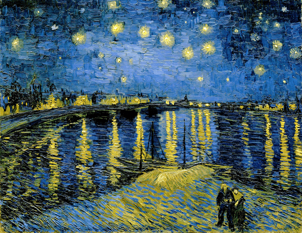 Vincent van Gogh — Yıldızlı Gece, Rhône Üzerinde