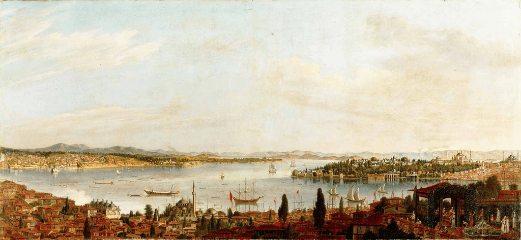 Antoine de Favray'nın 18. yüzyıl İstanbul Panoraması tablosu