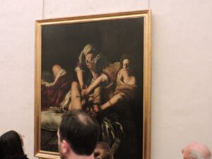 Artemisia'nın Uffizi'deki Judith tablosu: kan fışkıran sahne