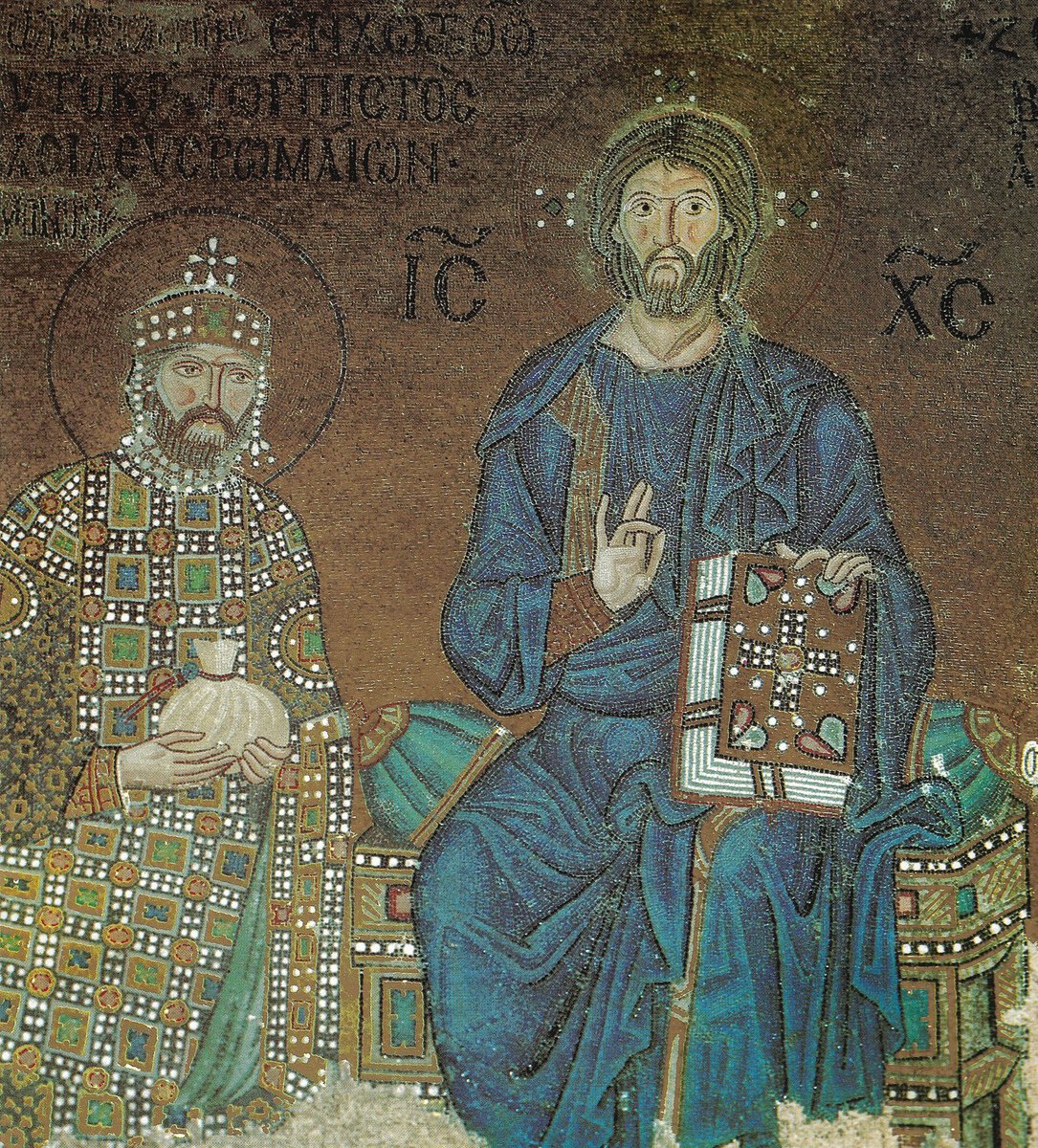 Ayasofya'daki Zoe ve Konstantinos Monomakhos mozaiği