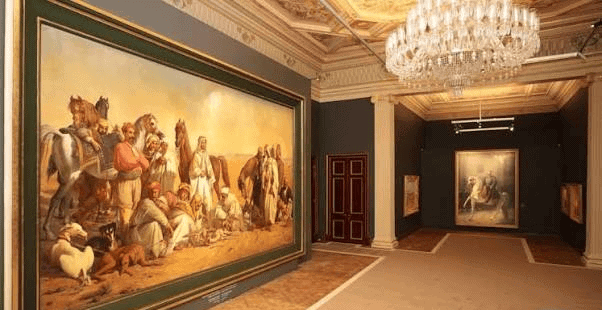 Félix-Auguste Clément'in dev boyutlu Çölde Av tablosu