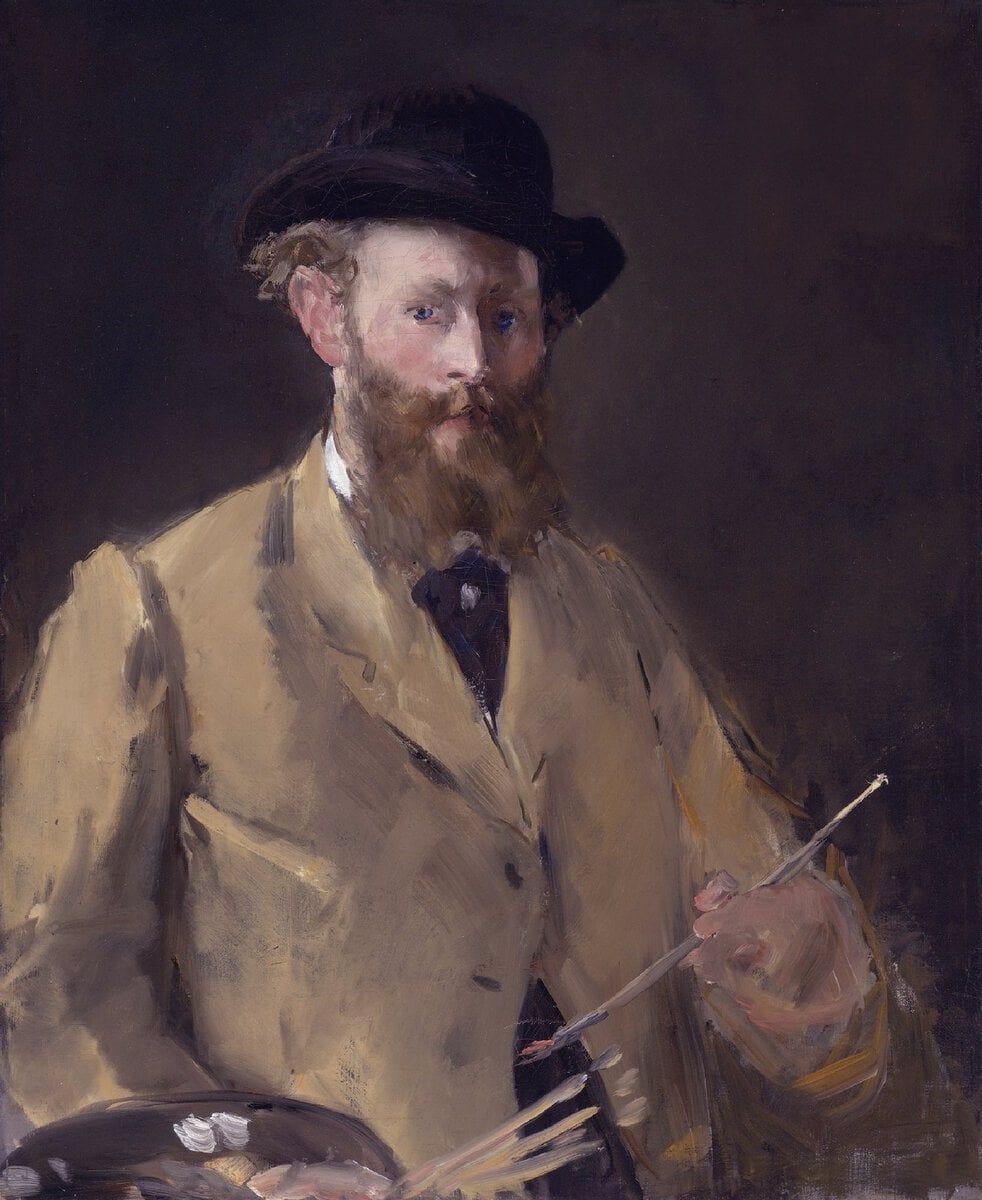 edouard manet: Édouard Manet'nin paletli otoportresi