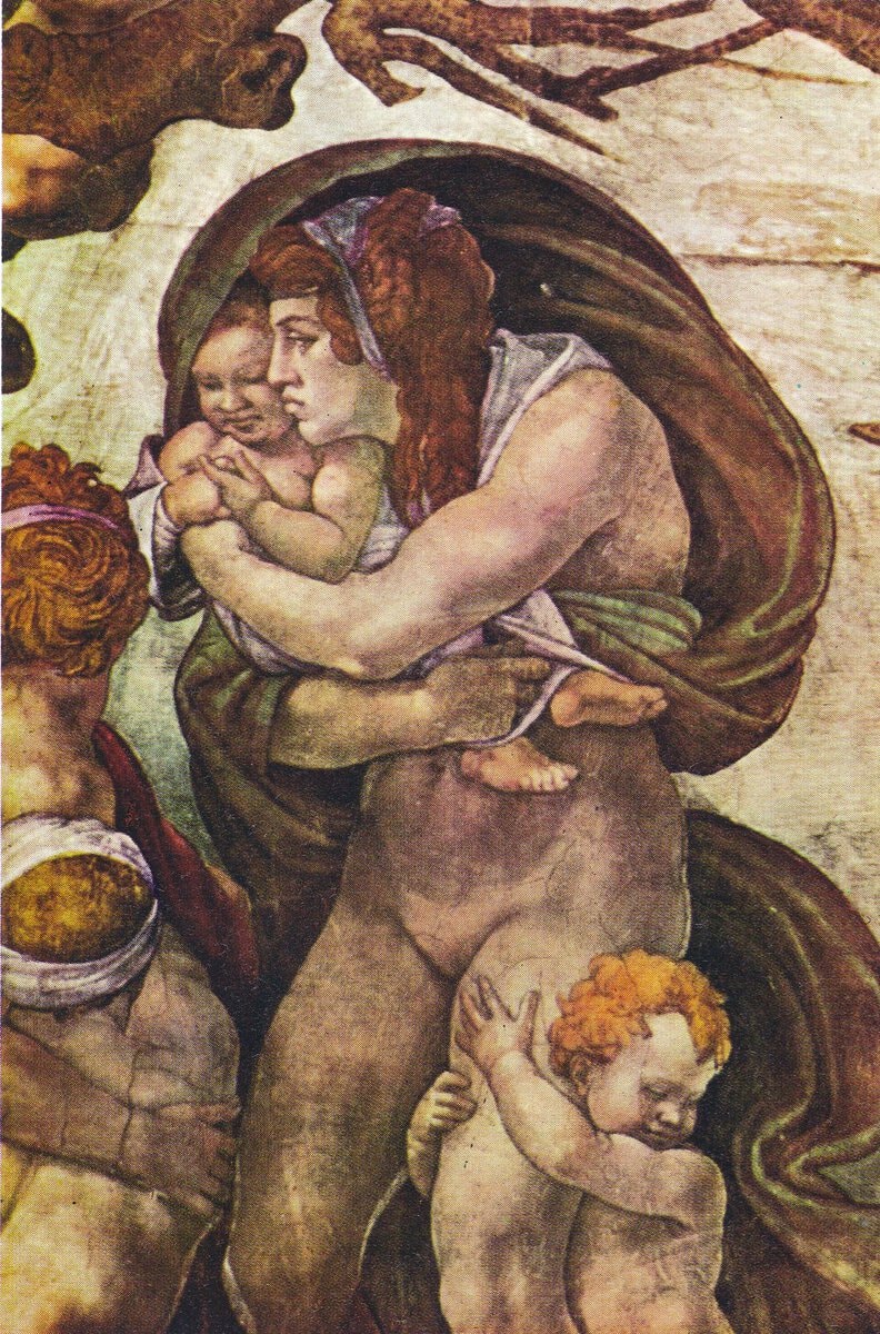 Sistine Şapeli tavanındaki Nuh Tufanı sahnesi