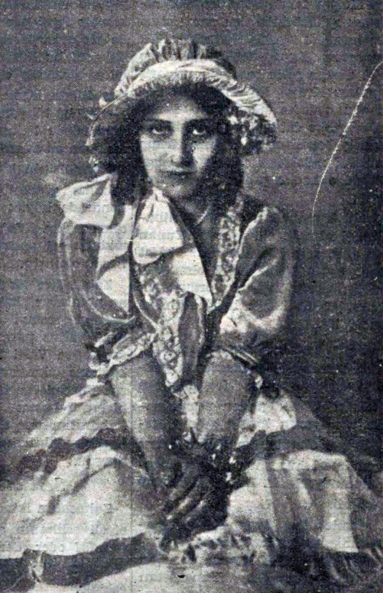 Aliye Berger'in 1929'da Cumhuriyet gazetesinde yayımlanan fotoğrafı