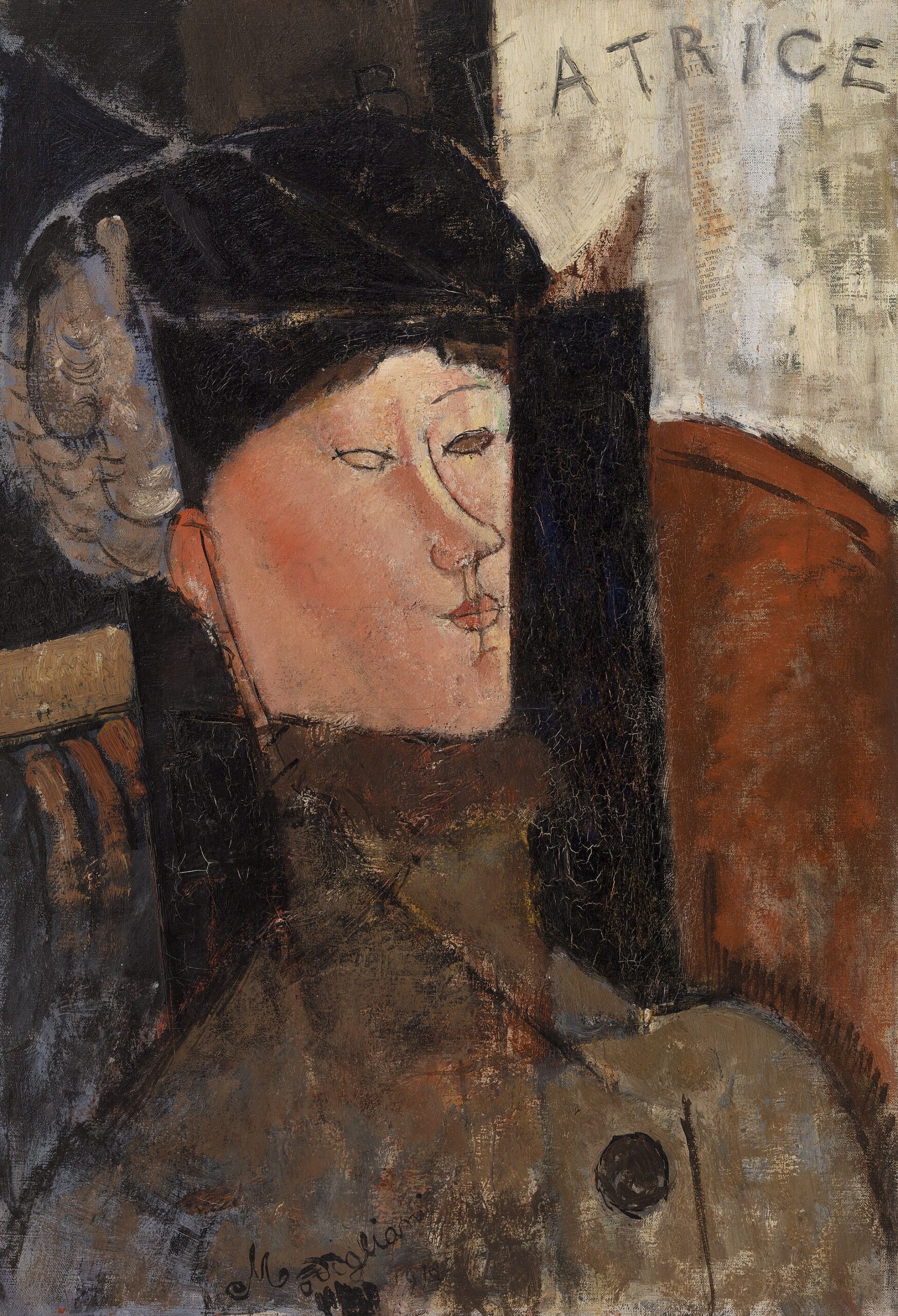 Amedeo Modigliani, Béatrice (Beatrice Hastings Portresi) (1916), Barnes Foundation, Philadelphia