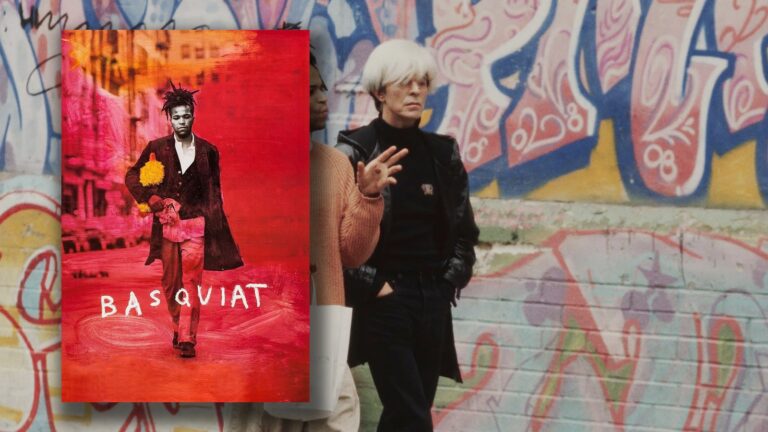 Basquiat (1996) filminin afişi ve sahne görüntüsü