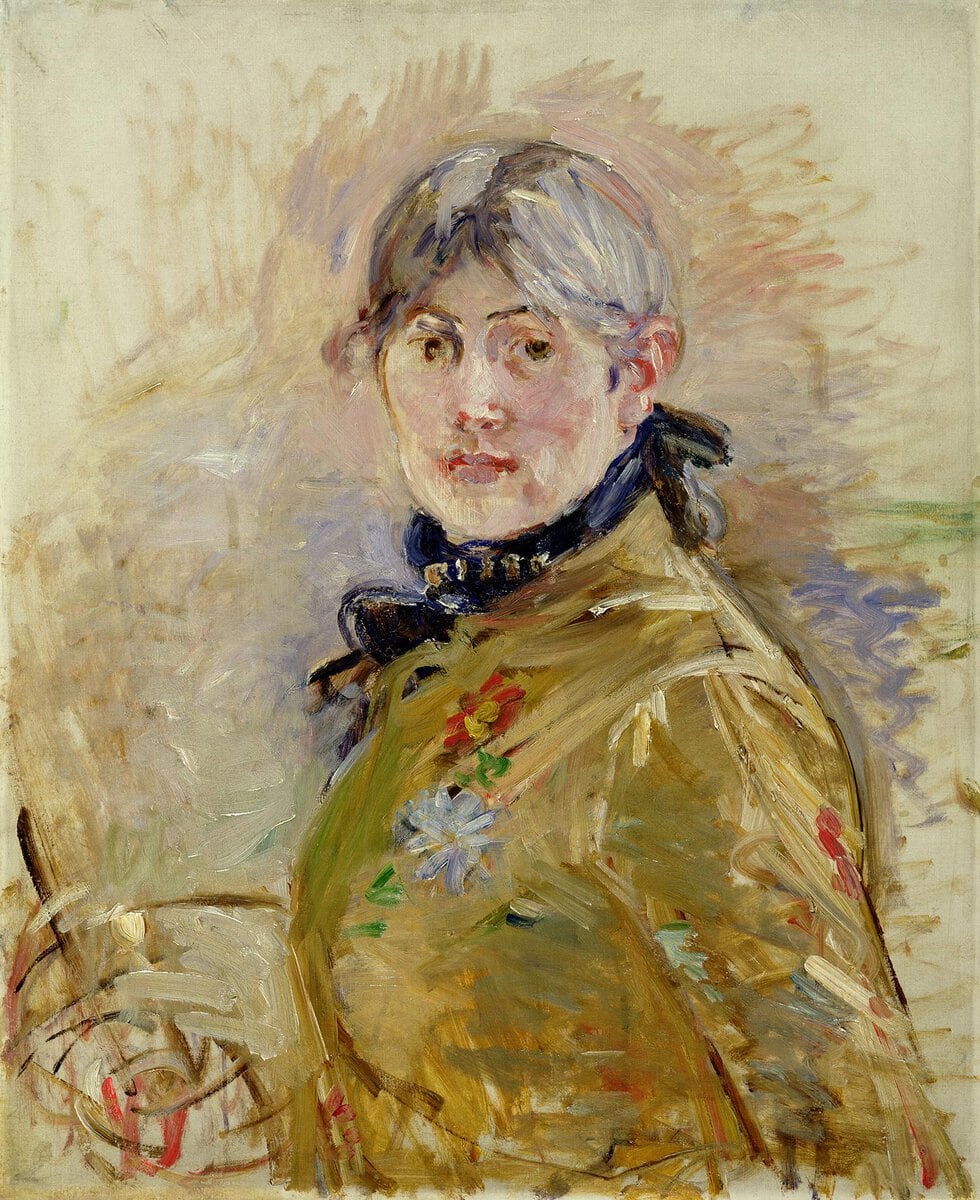 Berthe Morisot'nun 1885 tarihli otoportresi