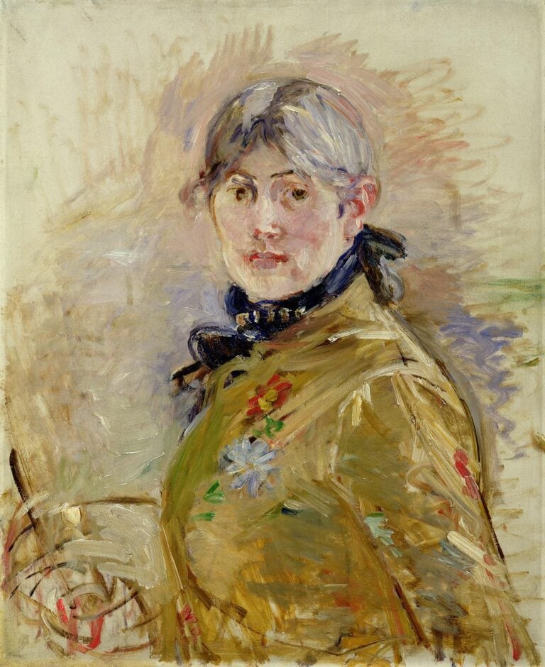 Berthe Morisot'nun 1885 tarihli otoportresi