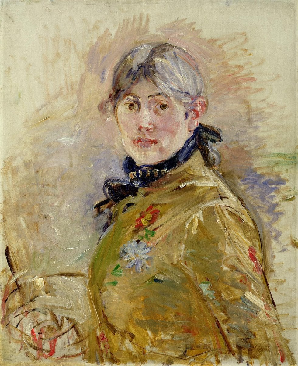 Berthe Morisot'nun 1885 tarihli otoportresi