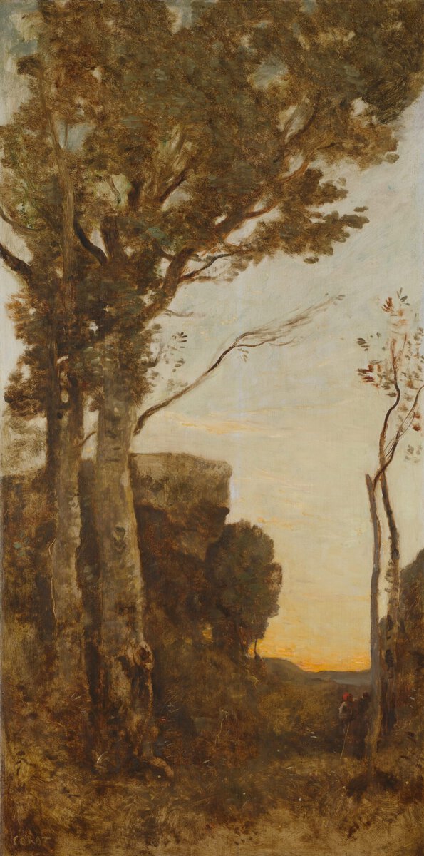 Camille Corot'nun Günün Dört Saati serisinden Sabah panosu