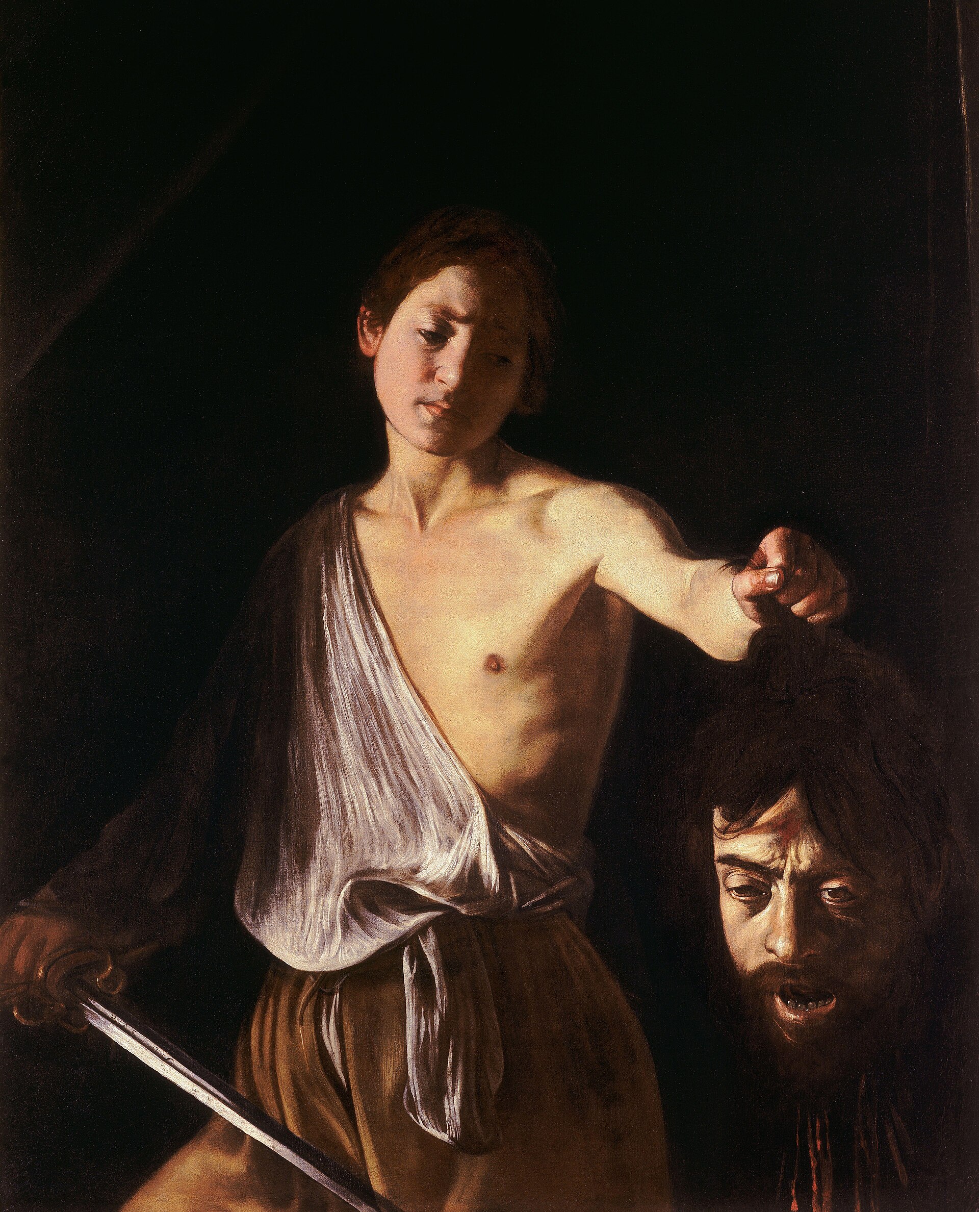 Caravaggio, Davut ve Golyat'ın Başı (yaklaşık 1609-1610), Galleria Borghese, Roma