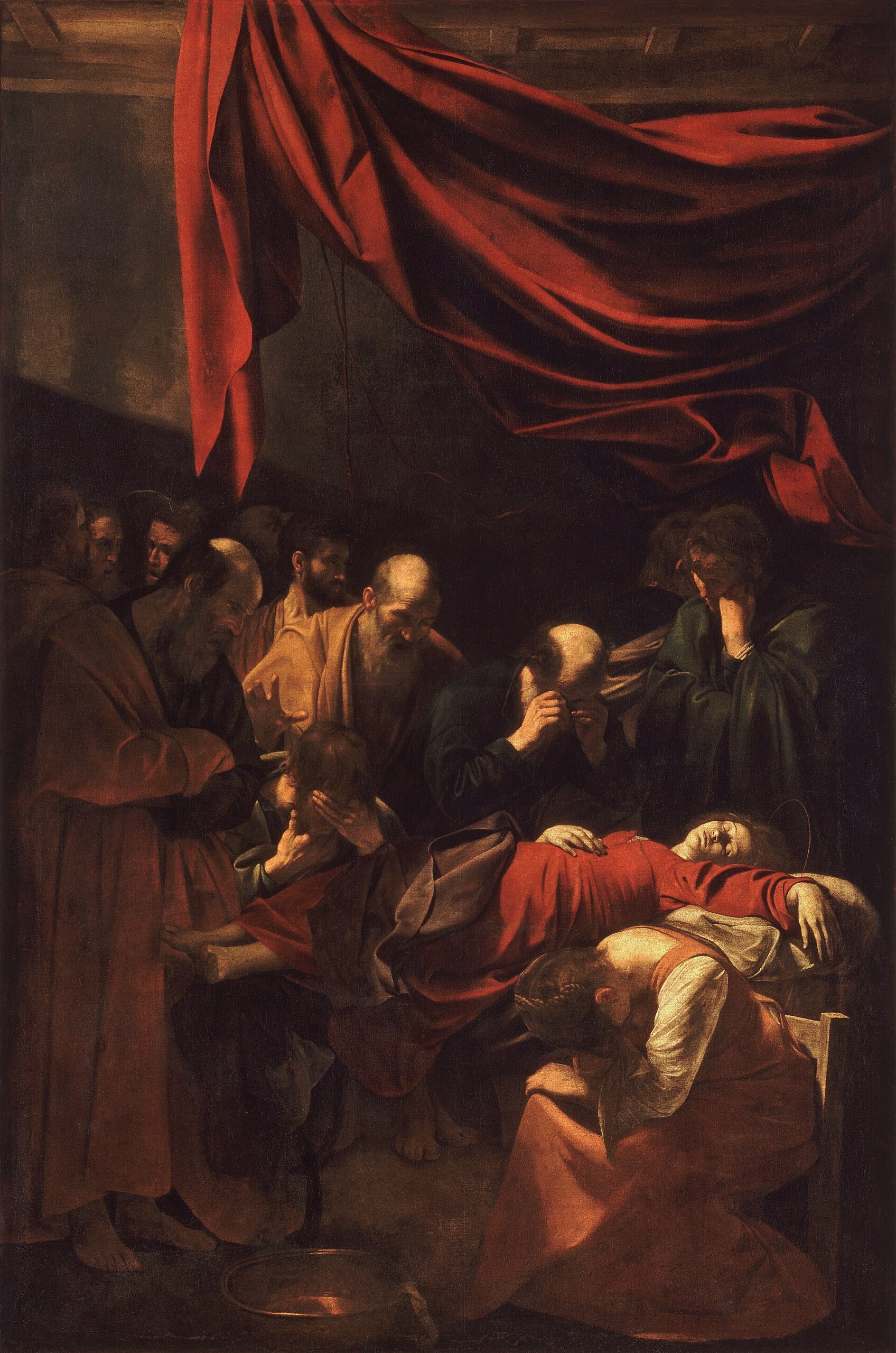 Caravaggio, Meryem'in Ölümü (1601-1606), Louvre Müzesi, Paris