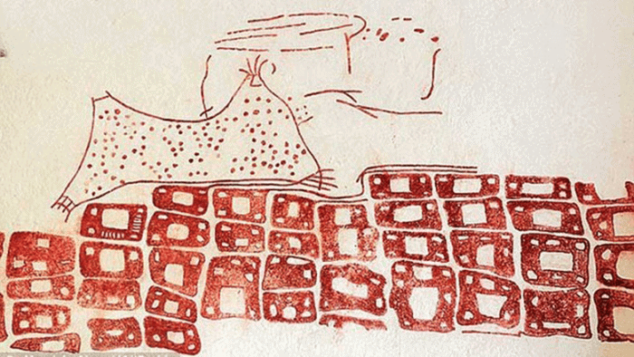 Çatalhöyük'te köy planı ve Hasan Dağı olarak yorumlanan duvar resmi
