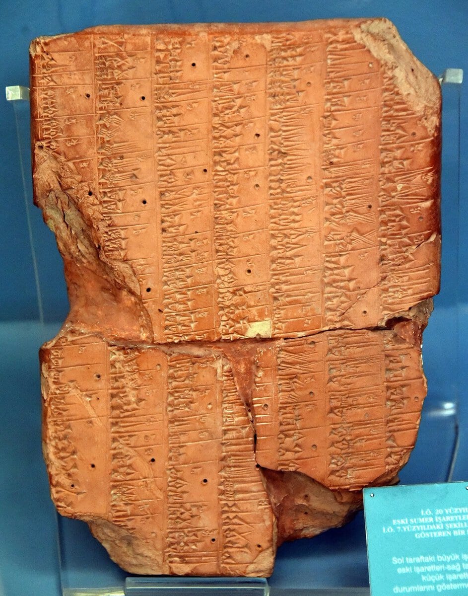 Çivi yazılı kil tablet