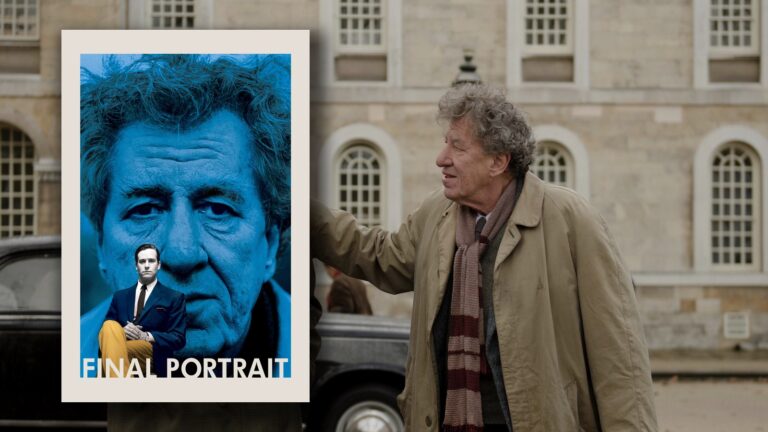 Final Portrait (2017) filminin afişi ve sahne görüntüsü