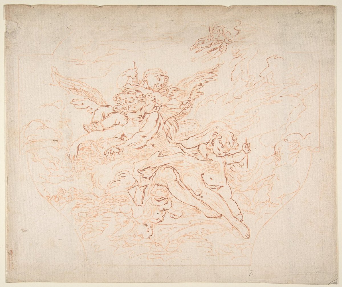 Ressamın Atölyesindeki Çizimler, François Boucher