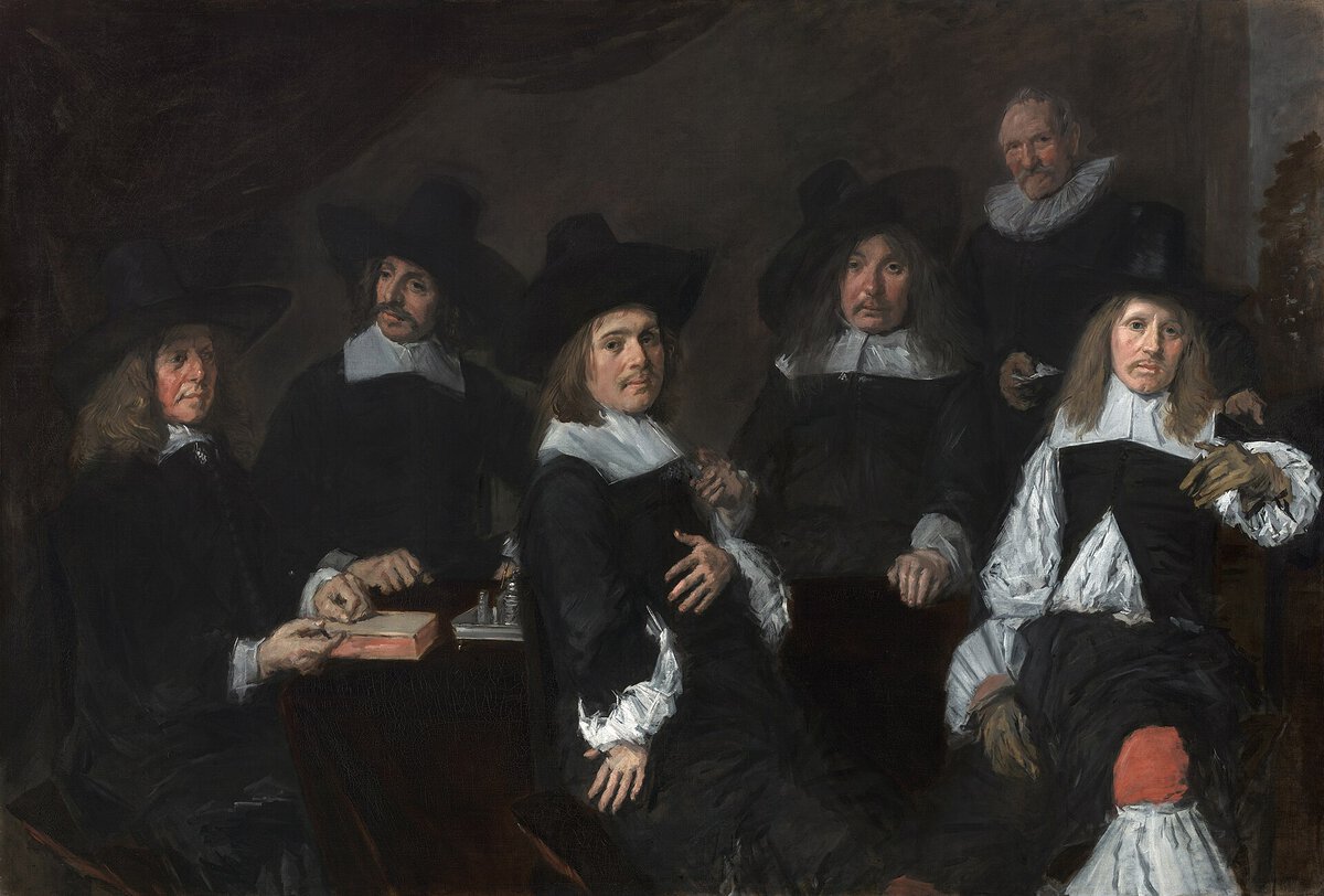 Yaşlı Erkekler Düşkünler Evi'nin Yöneticileri, Frans Hals, yaklaşık 1664