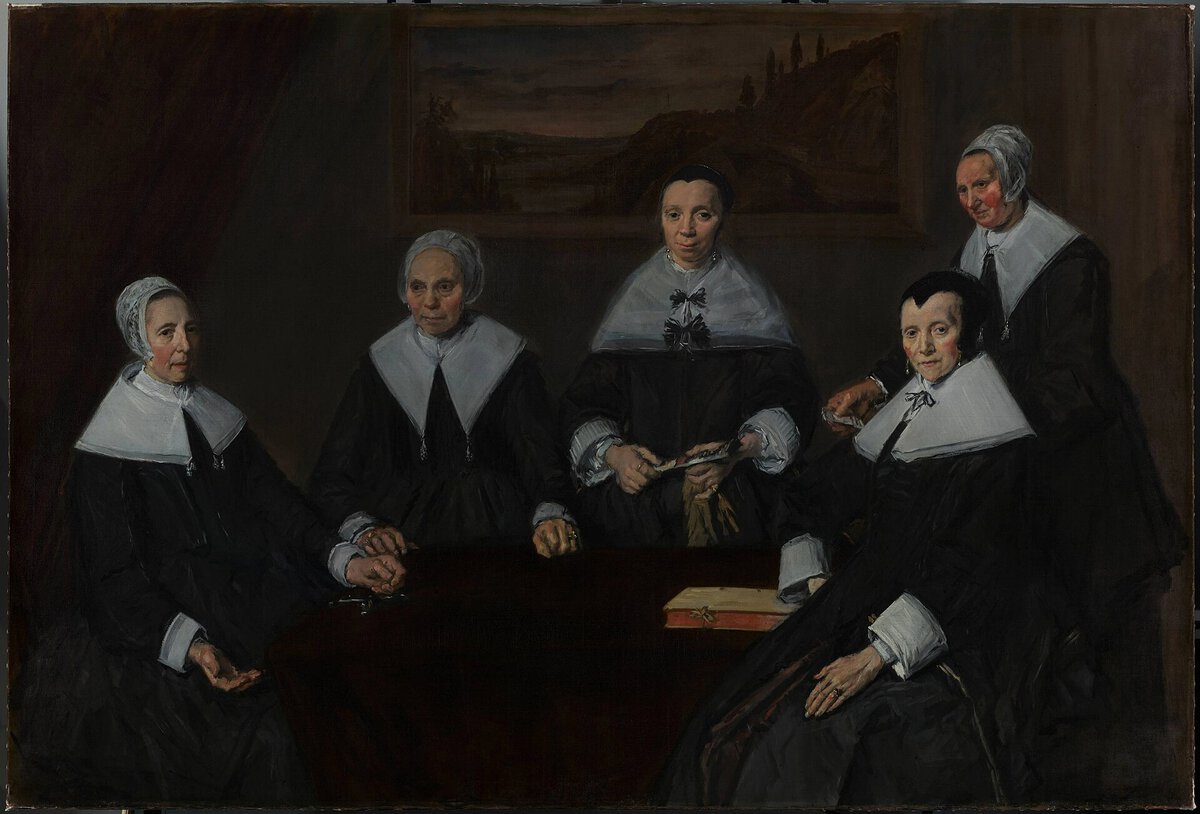 Yaşlı Erkekler Düşkünler Evi'nin Kadın Yöneticileri, Frans Hals, yaklaşık 1660–1664