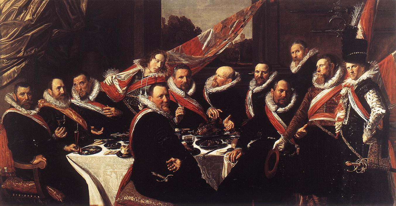 Aziz George Milis Bölüğü Subaylarının Ziyafeti, Frans Hals, 1616