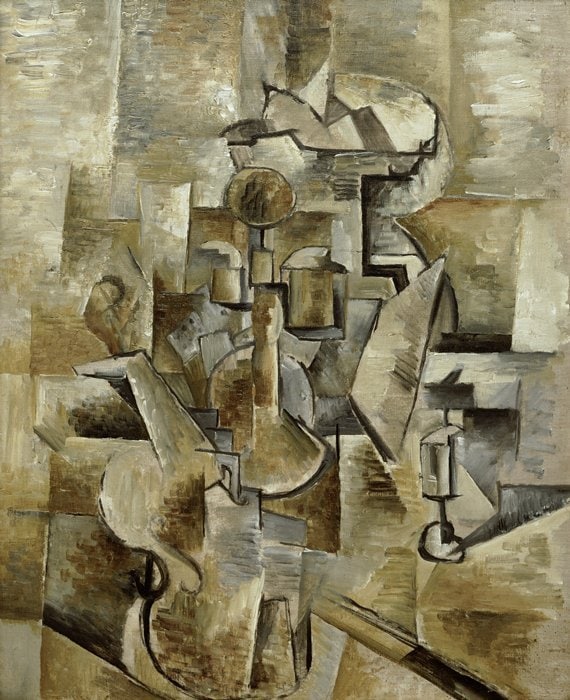 Keman ve Şamdan, Georges Braque